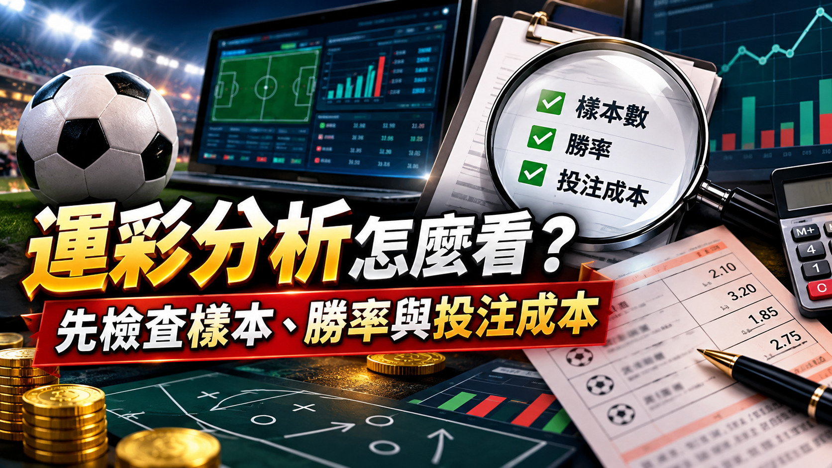 運彩分析怎麼看?先檢查樣本、勝率與投注成本